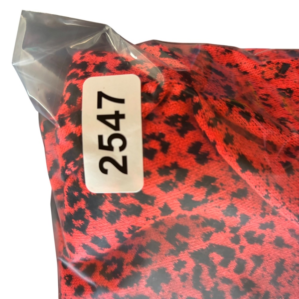 VTG Victoria's Secret Dress Y2K Women M Hot Orange Animal Print Drop Waist - Picture 8 of 8